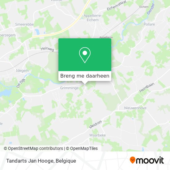 Tandarts Jan Hooge kaart