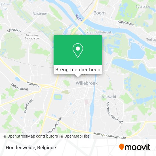 Hondenweide kaart