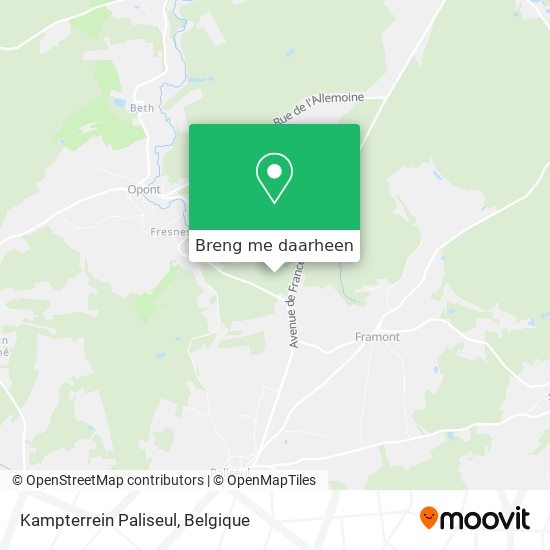 Kampterrein Paliseul kaart