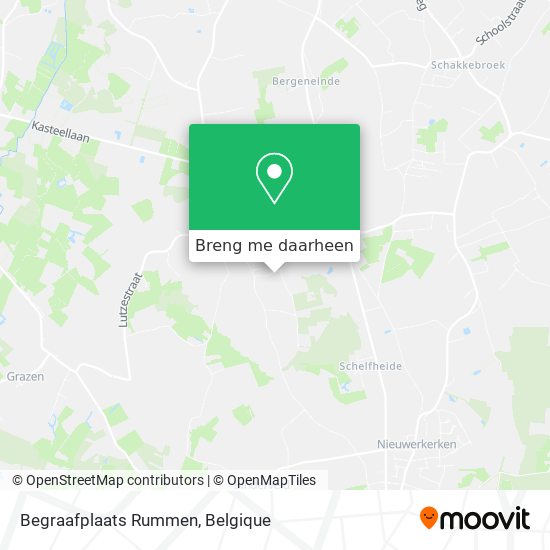 Begraafplaats Rummen kaart