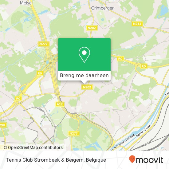 Tennis Club Strombeek & Beigem kaart