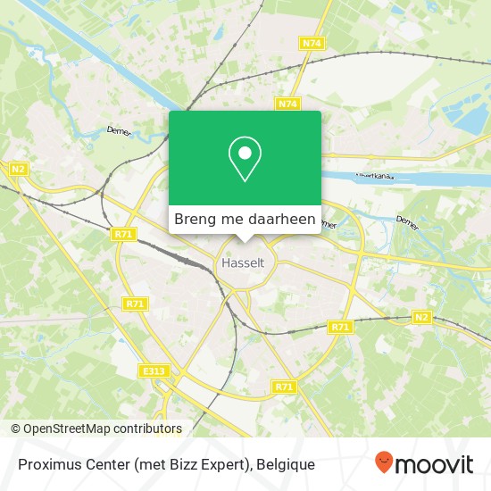 Proximus Center (met Bizz Expert) kaart