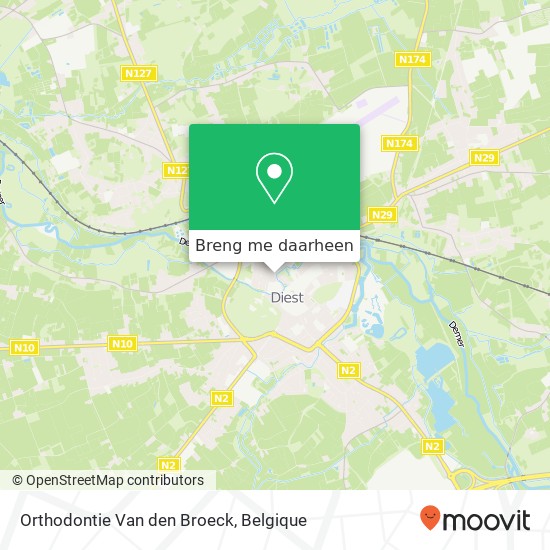 Orthodontie Van den Broeck kaart