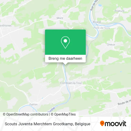 Scouts Juventa Merchtem Grootkamp kaart