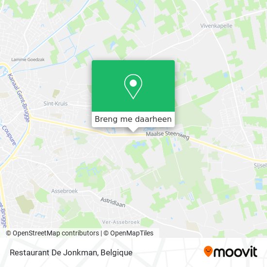 Restaurant De Jonkman kaart