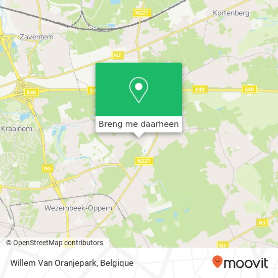 Willem Van Oranjepark kaart
