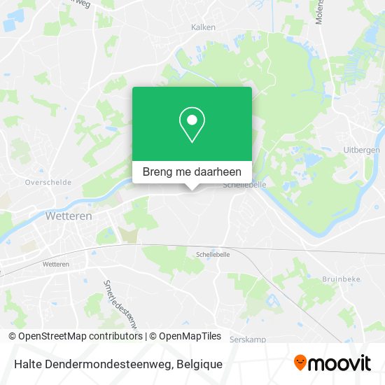 Halte Dendermondesteenweg kaart