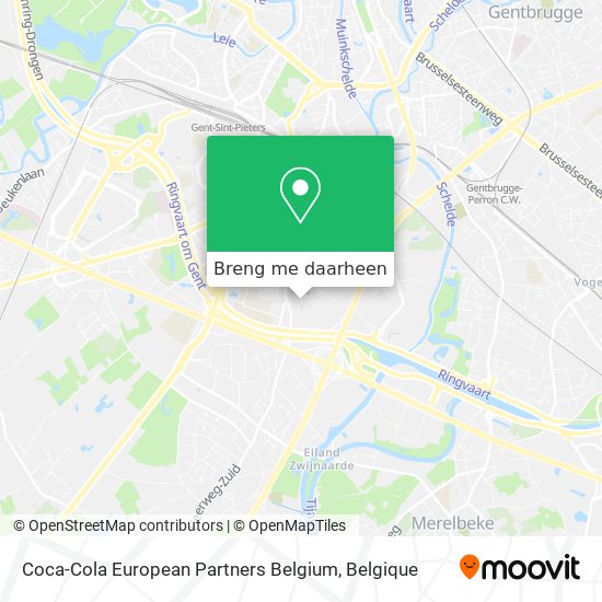 Coca-Cola European Partners Belgium kaart
