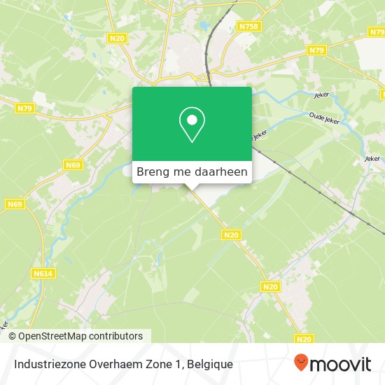 Industriezone Overhaem Zone 1 kaart