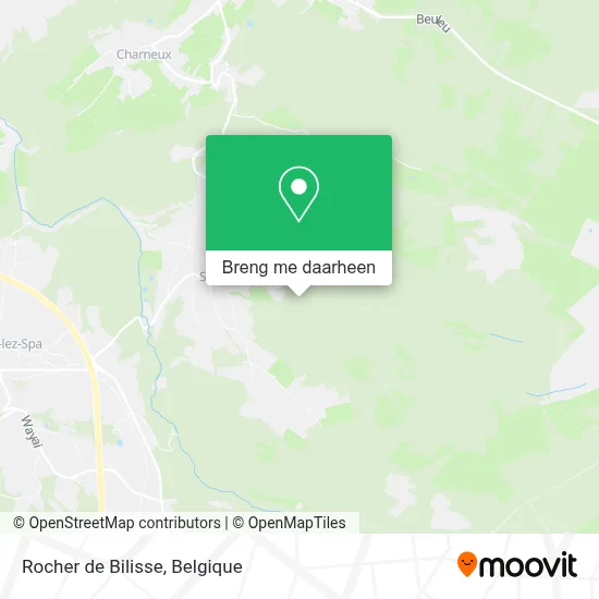 Rocher de Bilisse kaart