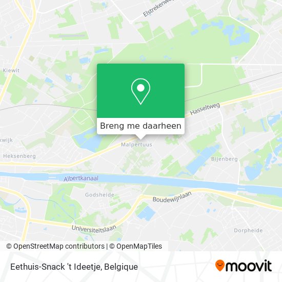 Eethuis-Snack 't Ideetje kaart