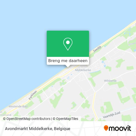 Avondmarkt Middelkerke kaart