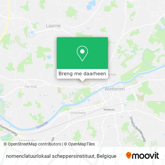 nomenclatuurlokaal scheppersinstituut kaart
