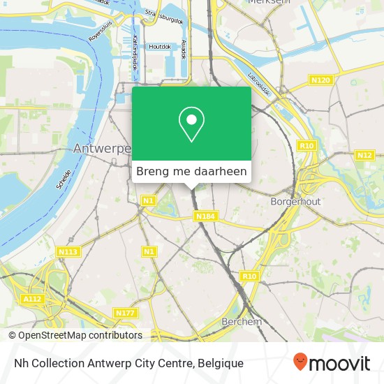 Nh Collection Antwerp City Centre kaart