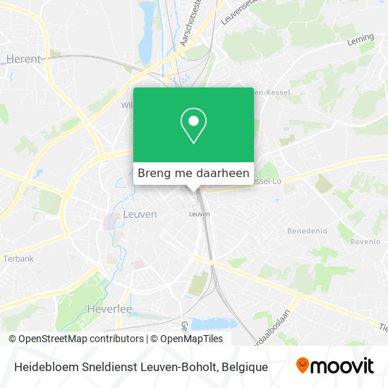 Heidebloem Sneldienst Leuven-Boholt kaart