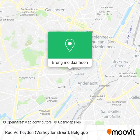 Rue Verheyden (Verheydenstraat) kaart