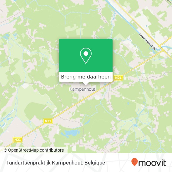 Tandartsenpraktijk Kampenhout kaart