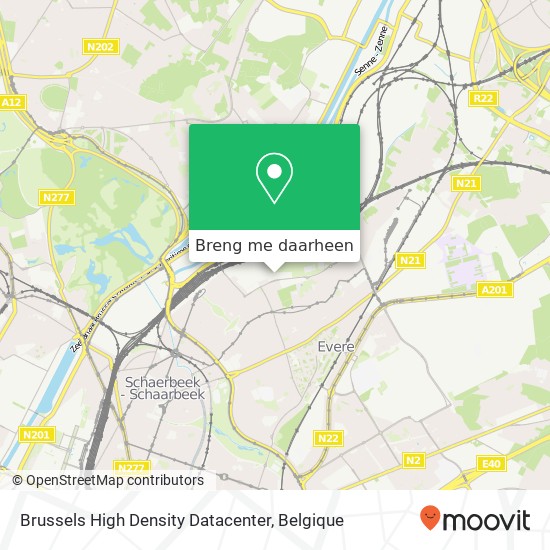 Brussels High Density Datacenter kaart