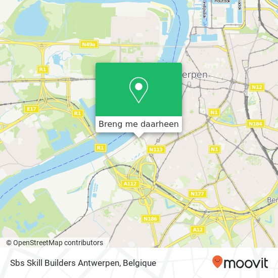 Sbs Skill Builders Antwerpen kaart