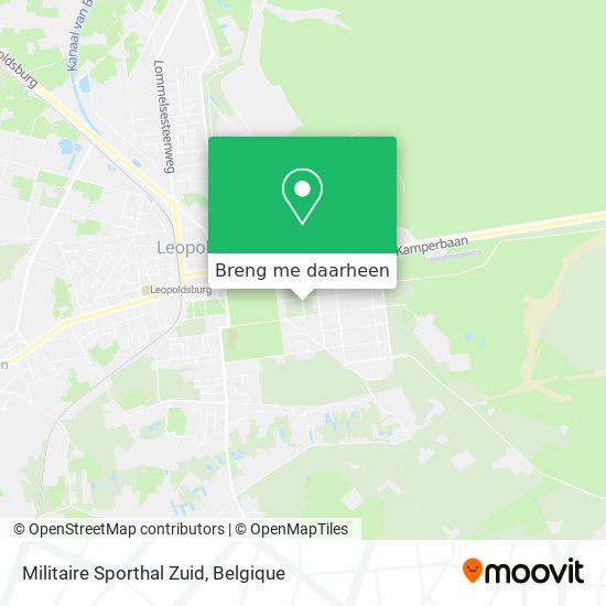 Militaire Sporthal Zuid kaart