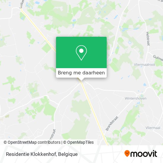 Residentie Klokkenhof kaart