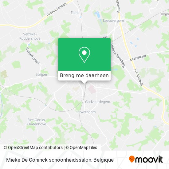 Mieke De Coninck schoonheidssalon kaart