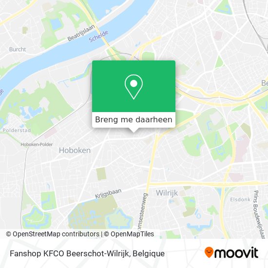 Fanshop KFCO Beerschot-Wilrijk kaart