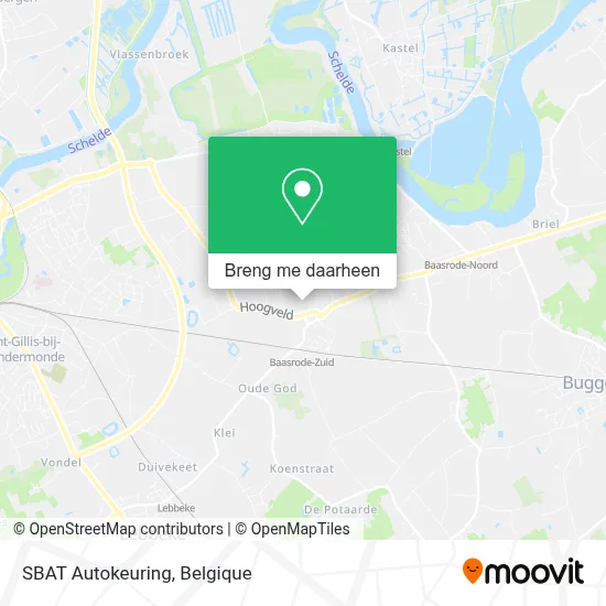 SBAT Autokeuring kaart