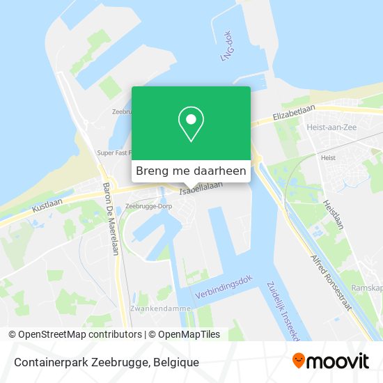 Containerpark Zeebrugge kaart