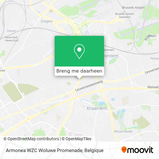 Armonea WZC Woluwe Promenade kaart