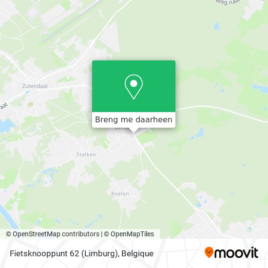 Fietsknooppunt 62 (Limburg) kaart