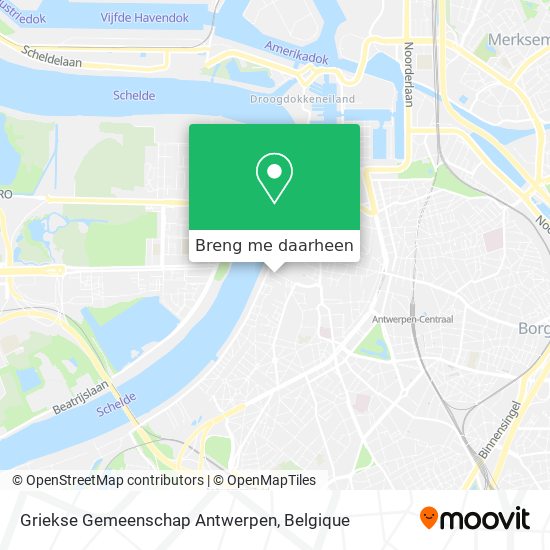 Griekse Gemeenschap Antwerpen kaart