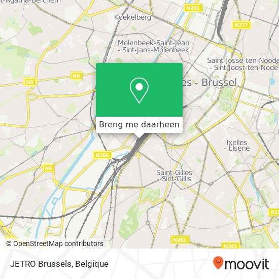 JETRO Brussels kaart