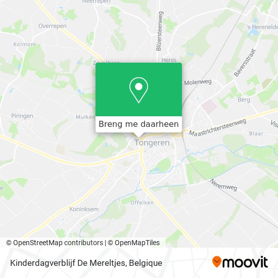 Kinderdagverblijf De Mereltjes kaart