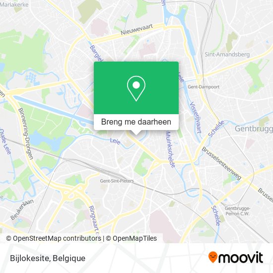 Bijlokesite kaart