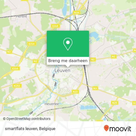 smartflats leuven kaart