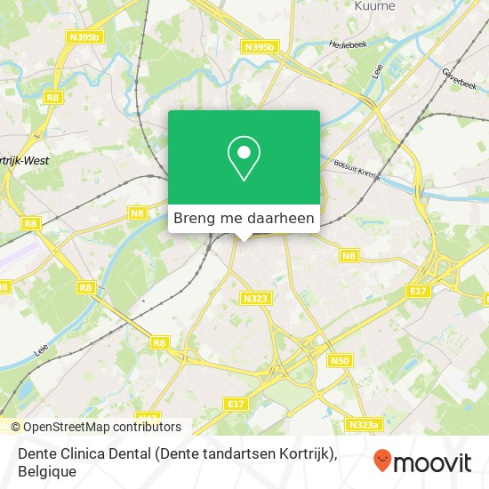 Dente Clinica Dental (Dente tandartsen Kortrijk) kaart