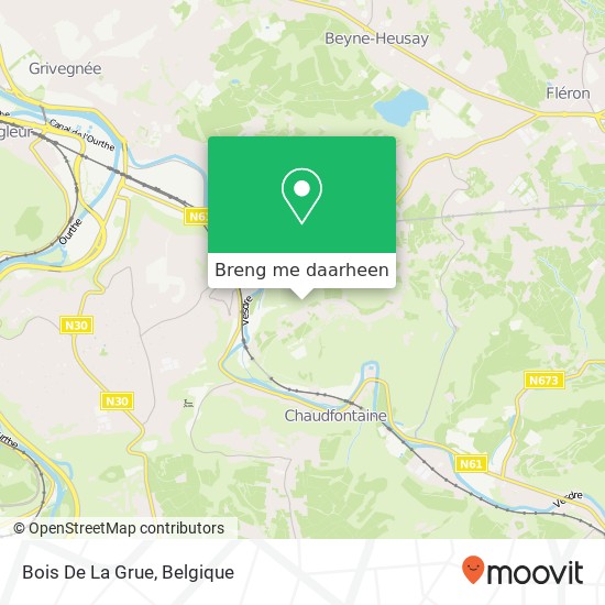 Bois De La Grue kaart