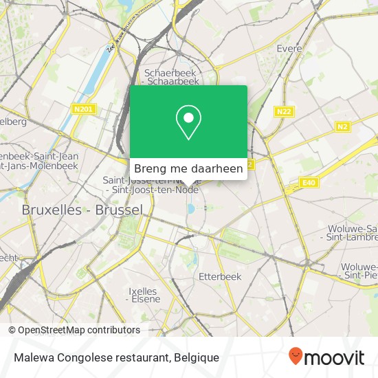 Malewa Congolese restaurant kaart