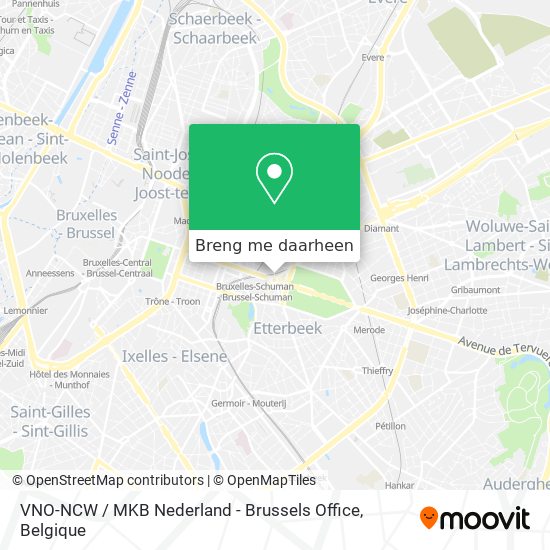 VNO-NCW / MKB Nederland - Brussels Office kaart