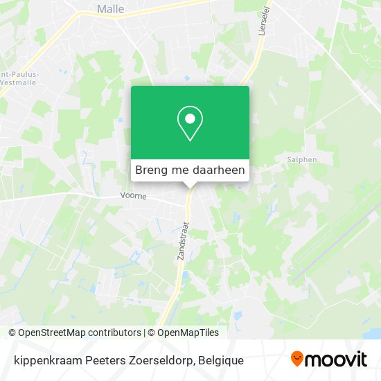 kippenkraam Peeters Zoerseldorp kaart