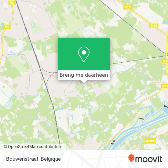 Bouwenstraat kaart