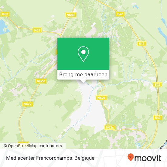Mediacenter Francorchamps kaart