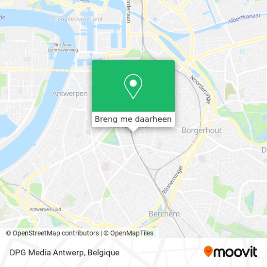DPG Media Antwerp kaart