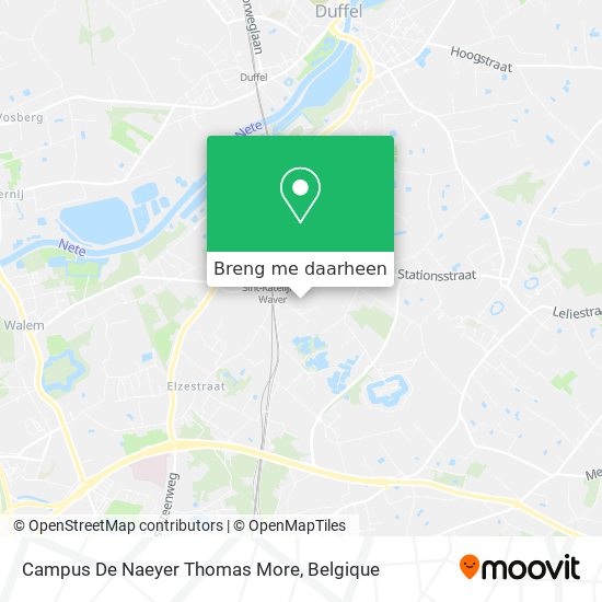 Campus De Naeyer Thomas More kaart