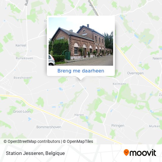 Station Jesseren kaart