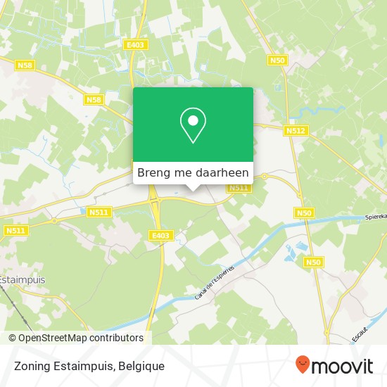 Zoning Estaimpuis kaart