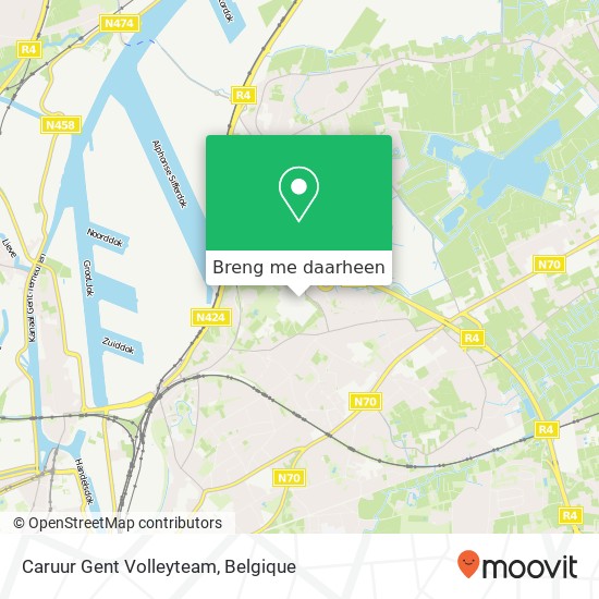 Caruur Gent Volleyteam kaart