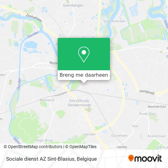 Sociale dienst AZ Sint-Blasius kaart