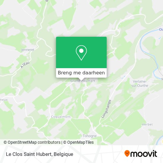 Le Clos Saint Hubert kaart